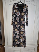 Long Sleeve Maxi Flower Print Forever21 Dress Small