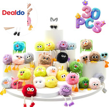 30PCS Party Favors Kids Keychains - Fun Keychain Cute Birthday Goodie Bags Stuff