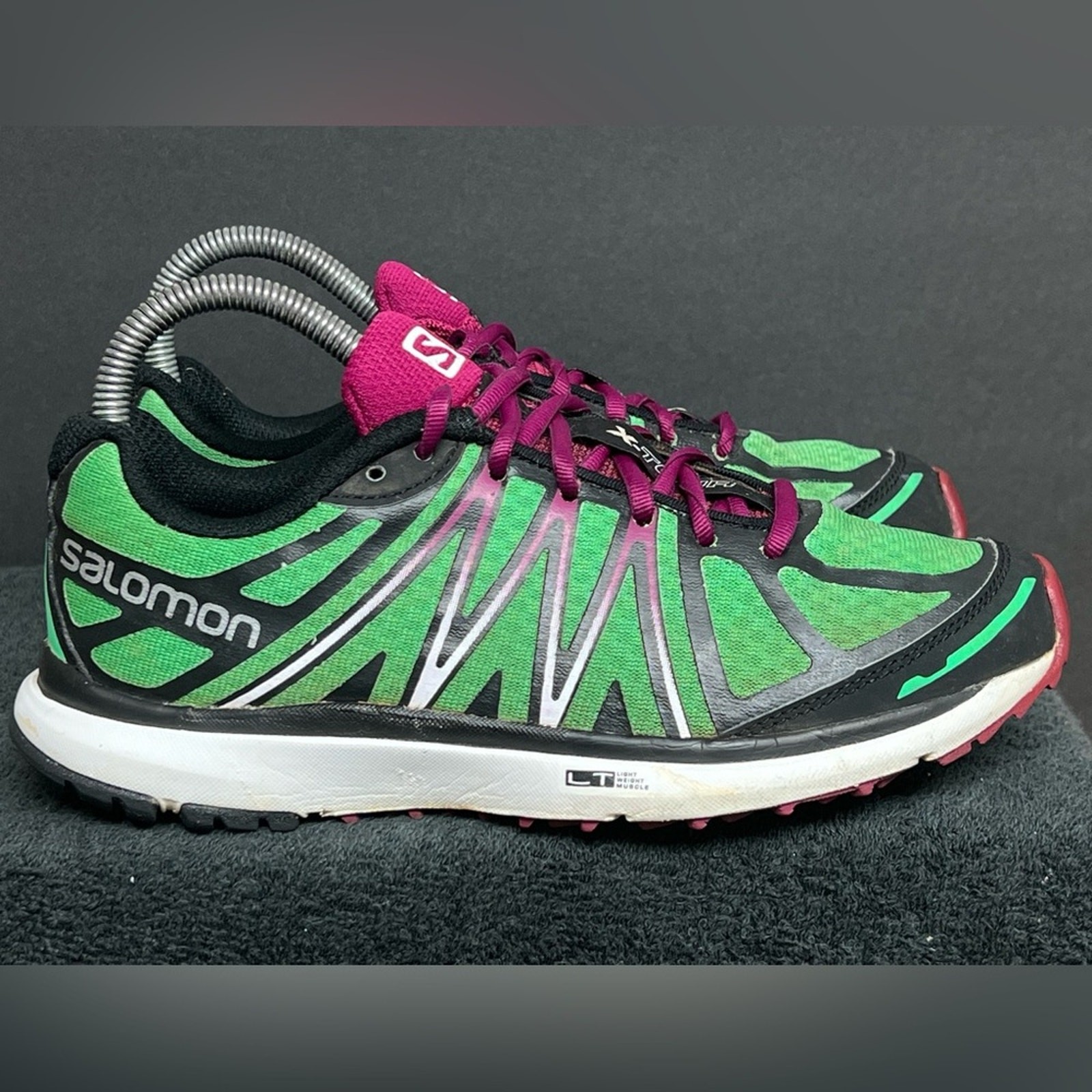 Scarpe da corsa sportive Salomon X Tour City Trail da donna taglia 6 5 verdi sneakers