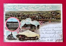 Litho AK NEUKIRCHEN bei Deutschenbora 1905 Schule, Rathaus, Rittergut  ( 174467