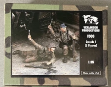Verlinden 1508 Grenade! German Soldiers throwing Grenade WWII 1:35 Scale 1/35