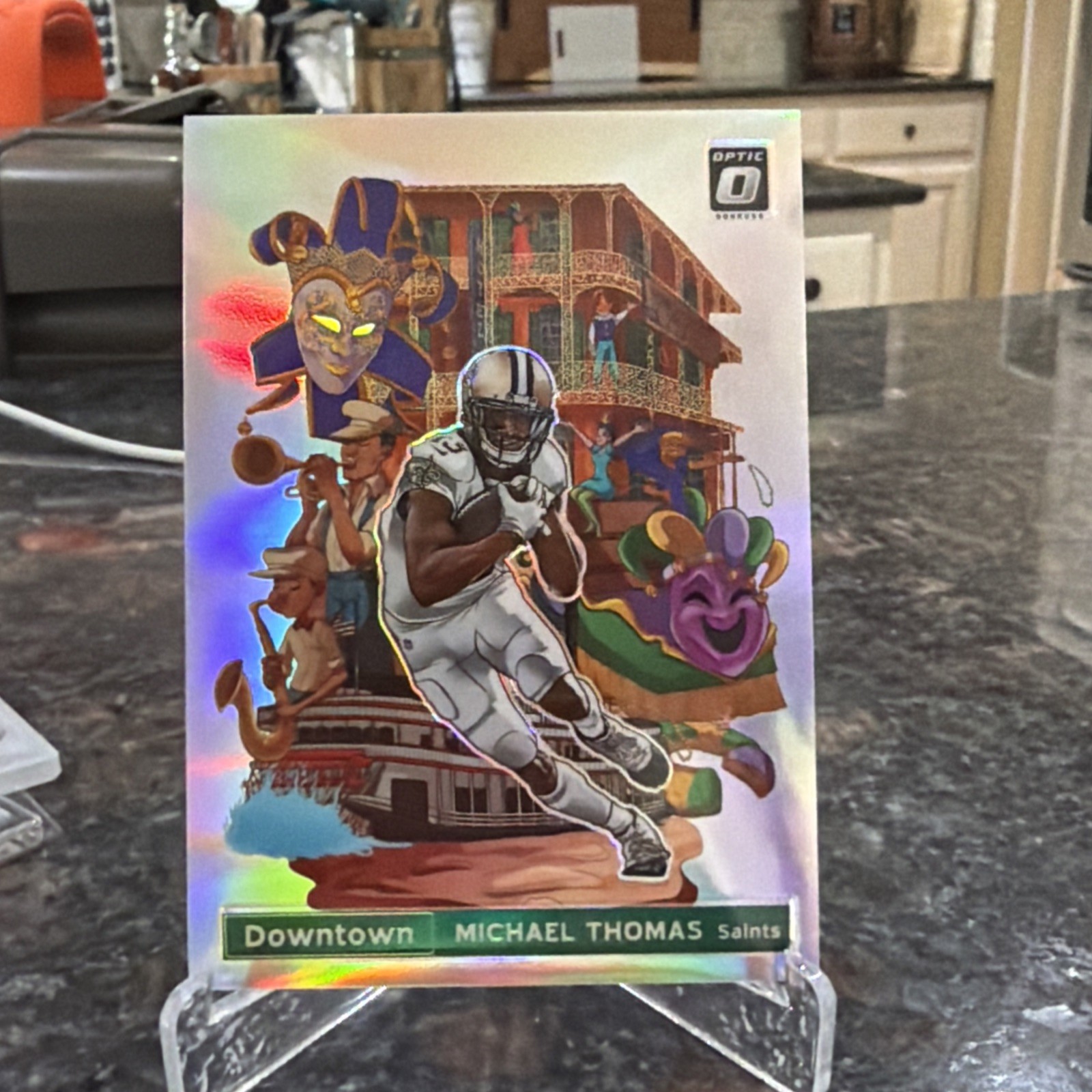 2020 Panini Donruss Optic Michael Thomas Downtown Prizm Saints DT-16 NFL 🏈