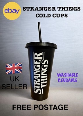 Stranger Things Mehrweg Cold Cup | Portofrei | Deckel & Strohhalm inkl. 