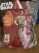Star Wars Rey Costume - The Force Awakens - Girls Size Large 10/12 - By Rubie  s