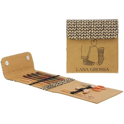 Wolle Kreativ! LG Sockennadel-Set Deluxe Design-Holz multicolor by T. Steinbach
