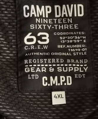 Camp David Steppjacke mit Kapuze 4xl. Ungetragen, schwarz