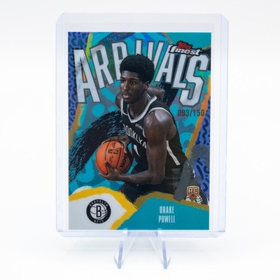 Drake Powell #A-22 RC /150 Sky Blue Refractor Arrivals 2025-26 Topps Finest Nets