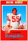 1971 O-Pee-Chee CFL Football Wayne Harris #123 PSA 8