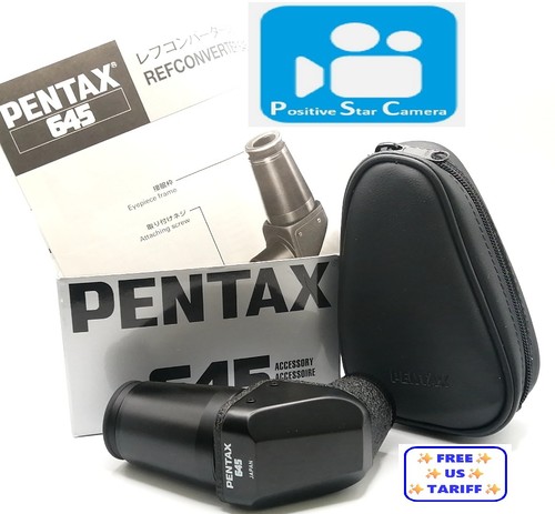 🎦👀✨Almost Unused✨ PENTAX 645 Refconverter Right Angle Finder For 645 JAPAN