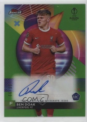 2023-24 Finest UEFA Club Competitions 66/99 Ben Gannon-Doak Rookie Auto RC 10w9
