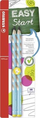 STABILO EASYgraph - Ergonomic Graphite Pencil - Left-Handed - Pack of 2 - Blu...