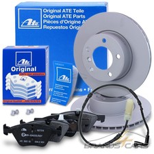 ATE BREMSSCHEIBEN +BELÄGE +WARNKONTAKT VORNE FÜR BMW 1-ER E81 E87 3-ER E90 E91