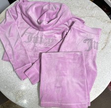 Juicy Couture y2k Dewberry velour rhinestone bling tracksuit size Large