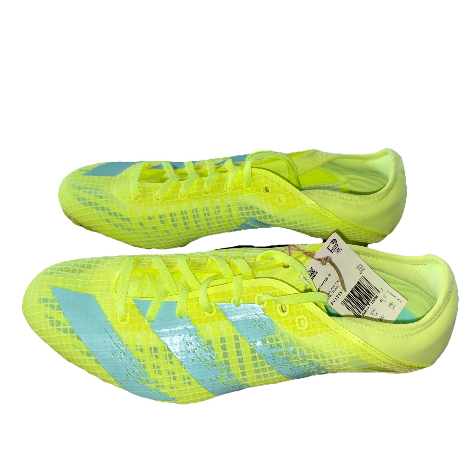 アクア adidas Sprintstar Track Sprint Spikes Hi-Res Yellow Clear Aqua W