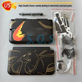 For Nintendo 3DS XL 3DS LL Charizard Edition shell & Screw- FAST SHIPPING