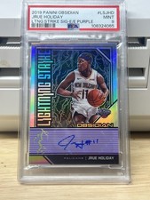 2019 LIGHTNING STRIKE Obsidian JRUE HOLIDAY Purple ETCH ELECT Auto /49 PSA 9