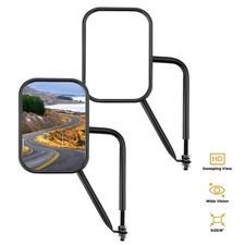 JOYTUTUS Doors Off Mirrors 1987-2025 Wrangler YJ/TJ/JK/JL, Door Hinge Mirror