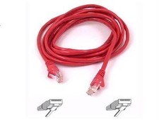 Belkin Lot of 12 New A3L980-10-RED-S 10 ft. Cat 6 Ethernet Cable 41-4