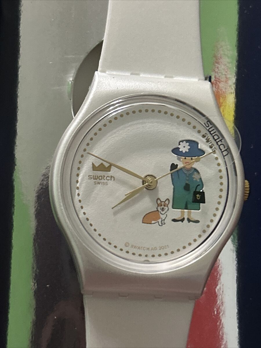 Swatch How Majestic White Unisex Adults Watch - GZ711 Queen Swatch How Majestic White Unisex Adults Watch - GZ711 Queen