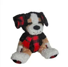 Animal adventure black tan puppy Dog plush stuffed animal toy 13"  boy girl toy