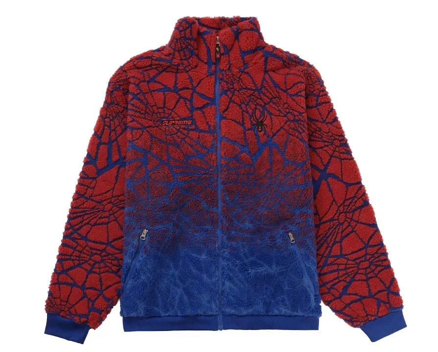 Supreme/Spyder Web Polar Fleece Jacket FW22 | 100% Authentic | Size M Sealed