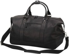 NWT - BELLINO 'EIFFEL - P6206' Dark Brown 20'' LEATHER DUFFEL BAG - O/S