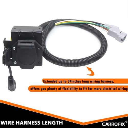 Conector de remolque plano multiremolque 7 hojas y 4 vías para Toyota Tundra 2007-2013 - Imagen 4 de 7