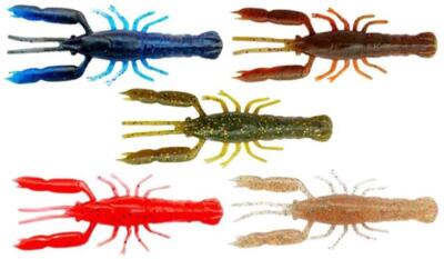 Savage Gear CRAYFISH RATTLING 8er-Pack Krebs Gummiköder Creature Bait Dropshot