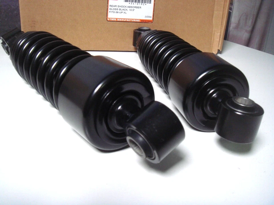 Amortiguadores Harley XL Sportster 10,5" negro brillo descendente 2006-18 V-Twin 54-0192 Y3 Foto 3 de 4