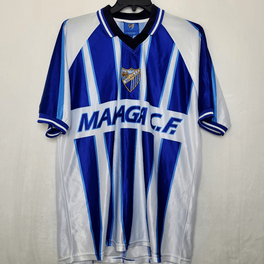 Vintage Malaga CF Rufete #18 Soccer Jersey Size XL La Liga Spain Futbol