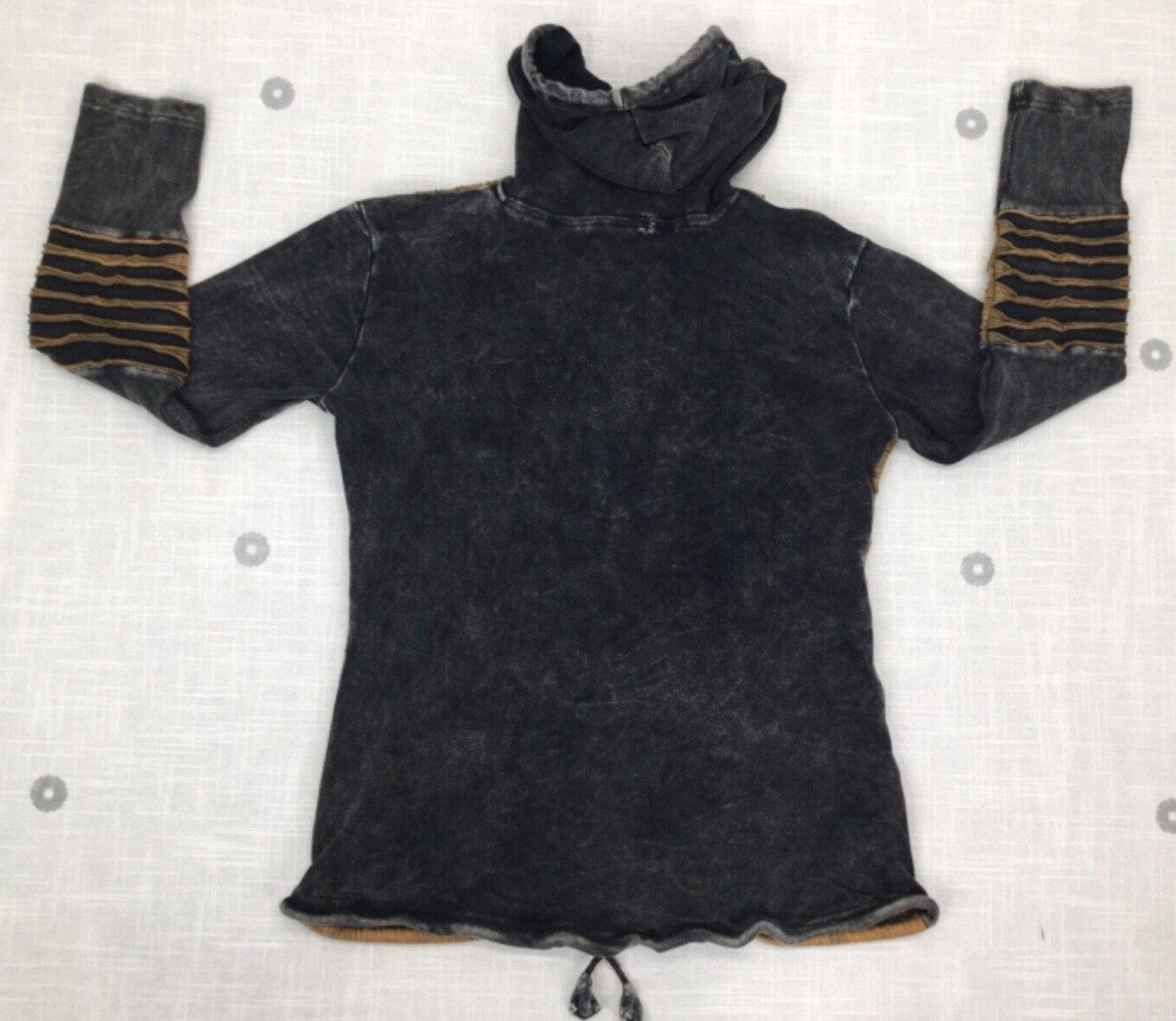 Kathmandu Imports Full Zip Boho Hoodie Big Stitch Fl… Gem