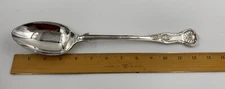 Cooper Brothers & Sons English King Dressing/Casserole Spoon Silverplate 12.25”