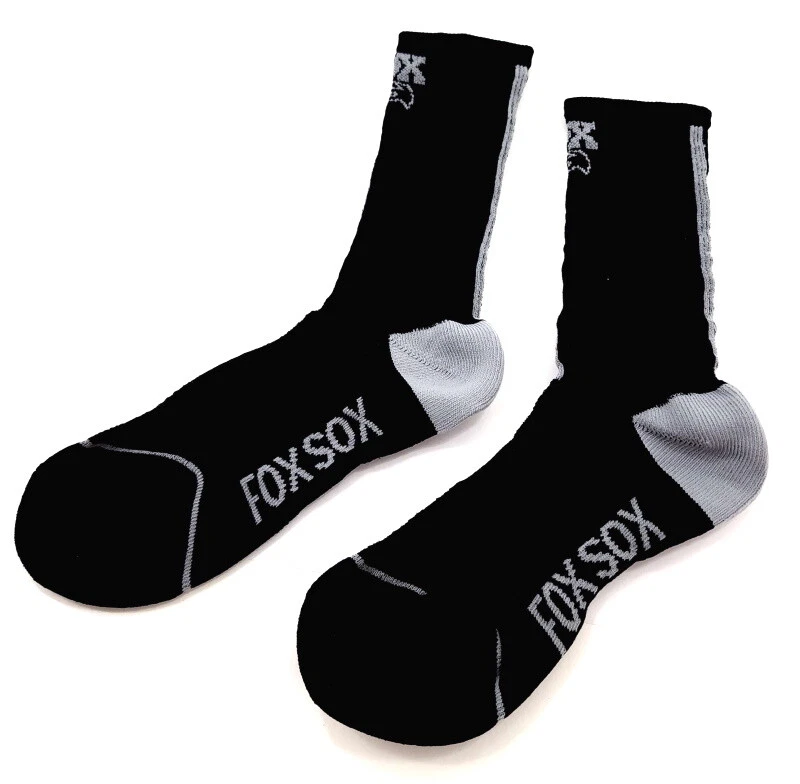 Calcetines de ciclismo FOX Transfer Coolmax, negros, 7", pequeños/medianos Foto 2 de 4