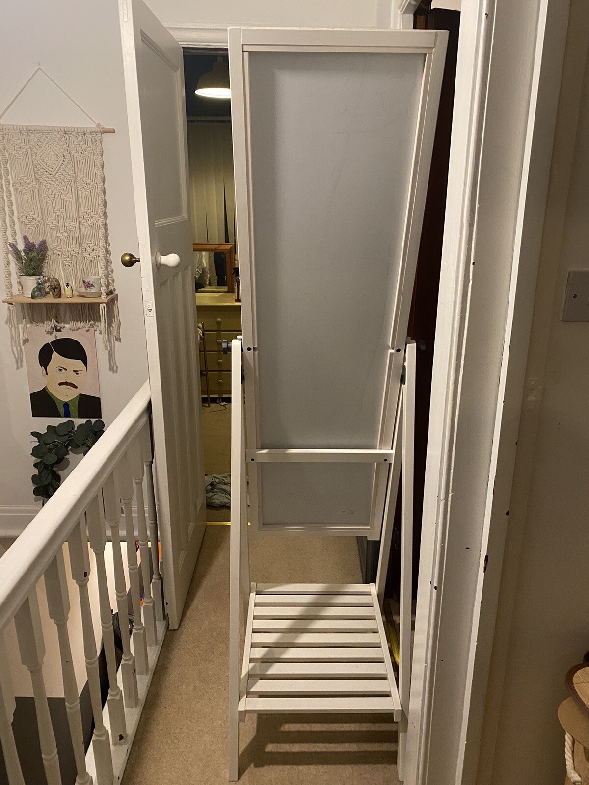 IKEA ISFJORDEN Free Standing Mirror Full length White eBay