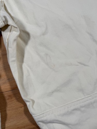 Pantaloni cargo Golf Wang panna bianco sporco cotone pesante twill gamba larga 34x30 - Foto 8 di 13