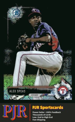 2017 Bowman Chrome #BCP68 Alex Speas Texas Rangers  Mega Box