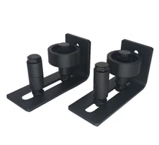 2Pcs Sliding Barn Door Floor Guide Adjustable Wall Mounted With Hardware Kit