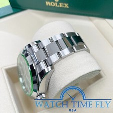 Rolex 116400GV Milgauss 40mm Stainless Steel Watch Blue Dial With Green Crystal 10