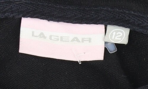 LA Gear Women's Black Full Zip Hoodie Size 12 - Picture 3 of 12