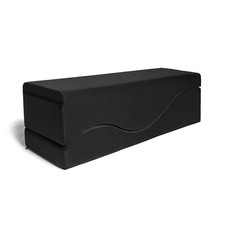 Liberator Equus Wave Convertible Lounge and Bedside Bench, Black
