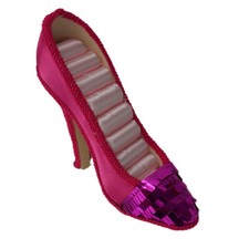New Dress Shoe For Ring Jewelry Holder Organizer High Heel
