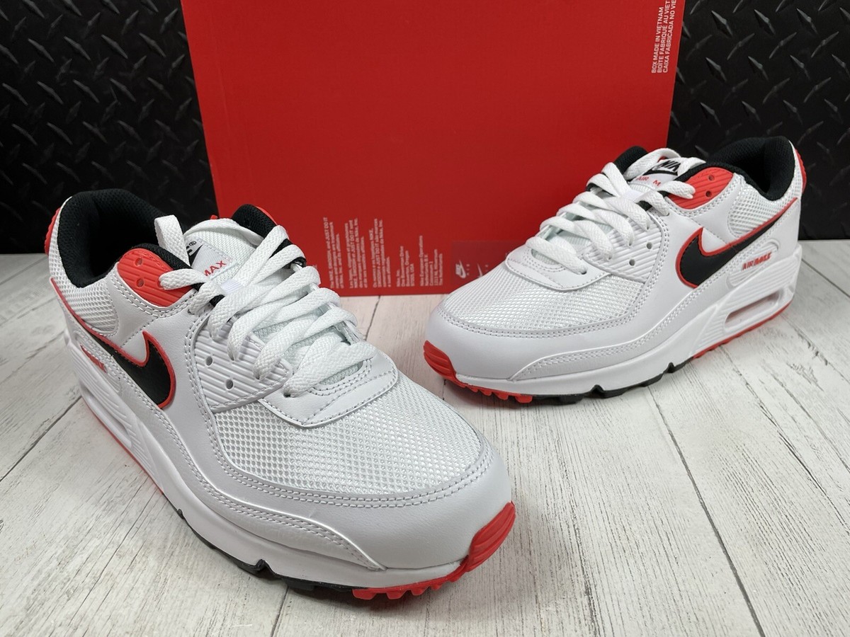 New Nike Air Max 90 Max Orange DO8903-100 White Black Max 