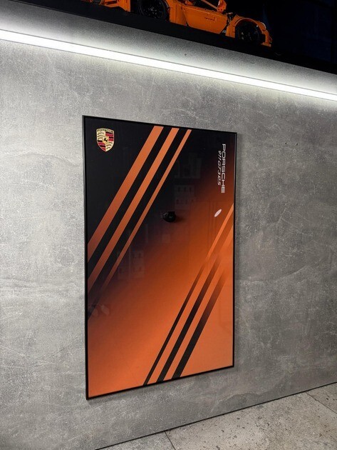 Art Holder Frame on the Wall 80x50 cm. Technic 42056 Porsche 911