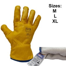 Himalayan Drivers Gloves Cotton Lined Leather Builders HGV Thermal Lorry Work