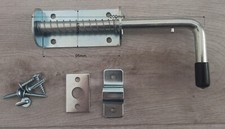 Spring Loaded, Zinc Plated  Bolt Heavy Duty Gate Drop Door Latch 8" 20cm.