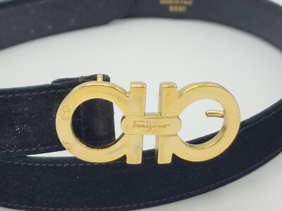 Salvatore Ferragamo Neutral Leather Belt with Gold Gancini Buckle Reversible and adjustable Gancini belt - Women | Ferragamo main image 4