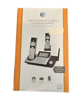 AT&T 2 Handset Cordless Phone Digital Answering System DECT 6.0 - CL83215
