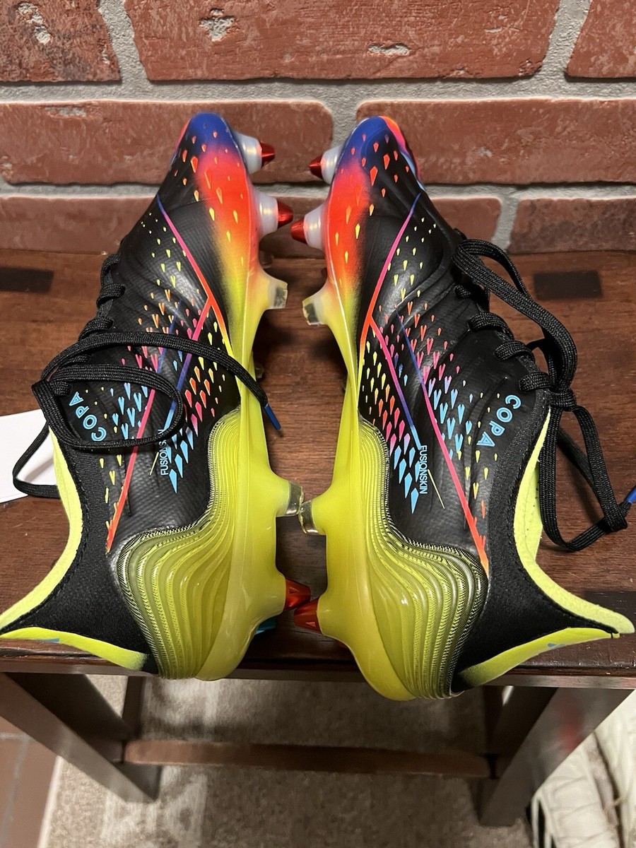 Adidas Copa Sense.1 SG GY8933 Black Blue Multi Soccer Cleats Men's