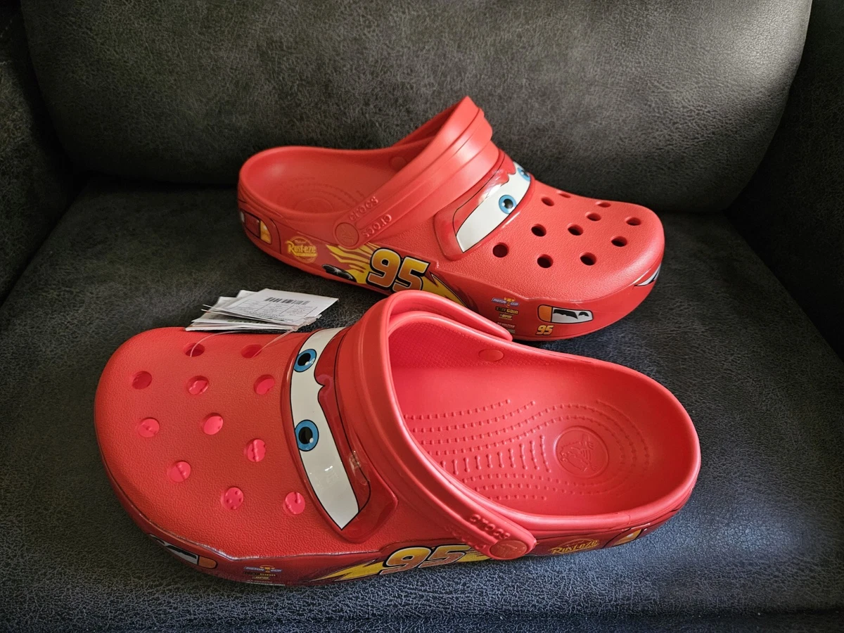 Crocs Lightning McQueen Classic Clog Mens 8 Womens Size 10 Red