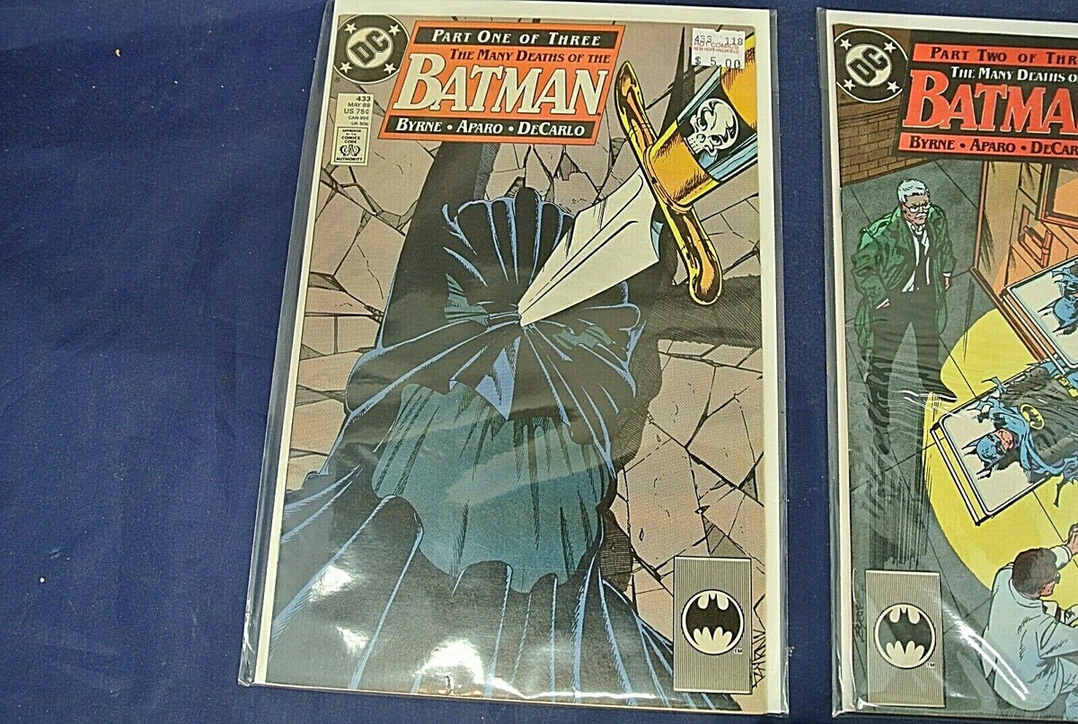DC COMICS, THE MANY DEATHS OF BATMAN, 1, 2, & 3, AND DAMIAN SON OF